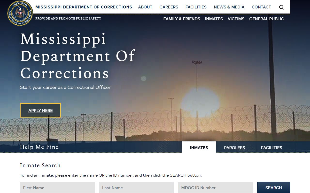 Tate County arrest records and charges that lead to MDOC state custody