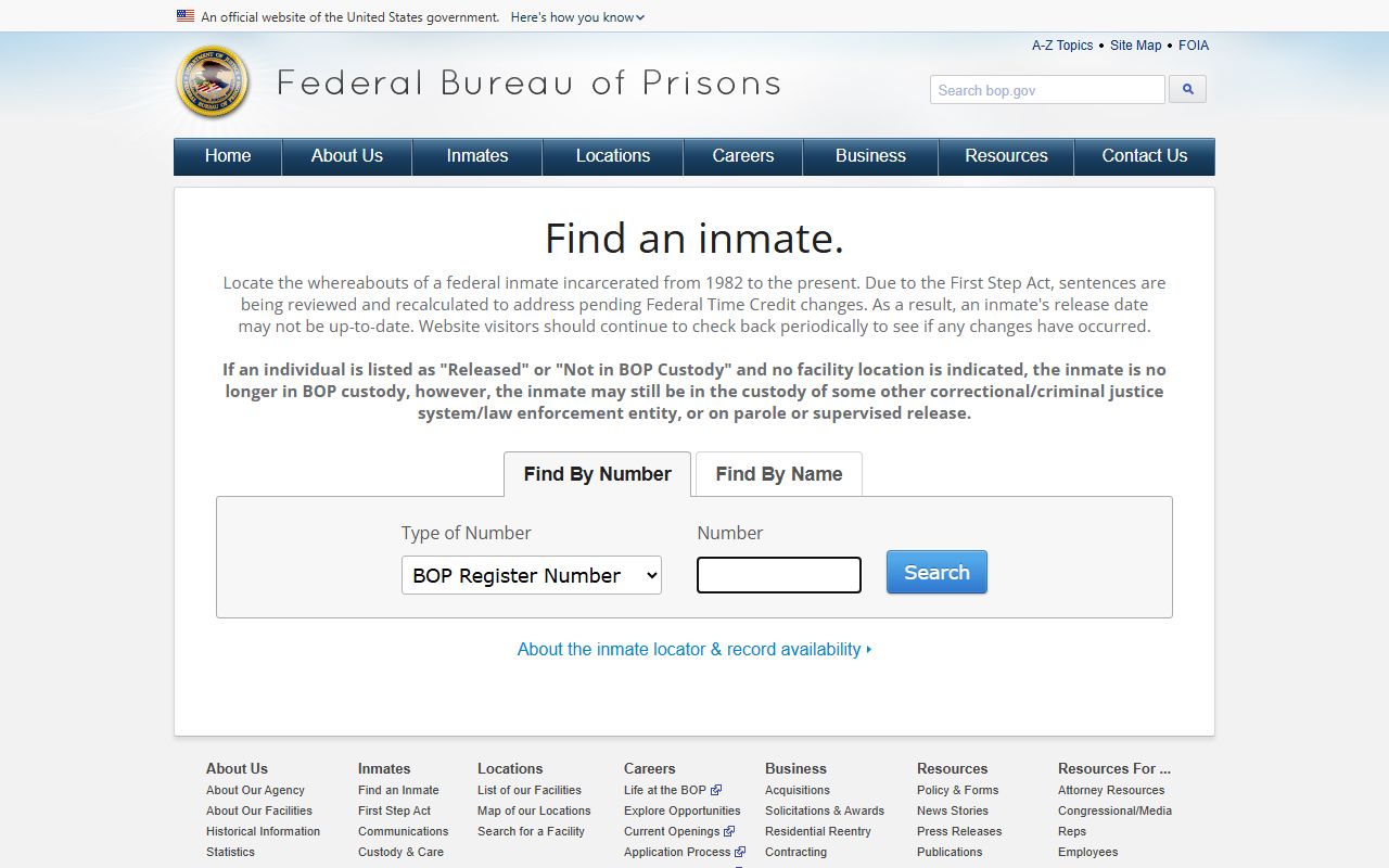Tate County criminal court records and the federal inmate locator